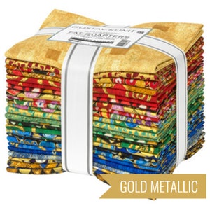 Gustav Klimt Fat Quarter Bundle in Multi Colorstory by Robert Kaufman (fq-1952-24)