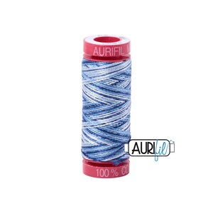 Storm at Sea - Variegated (4655) | 12wt Small Spool (50M / 54Y) | Aurifil Thread | att2a - atp7r - atch1t