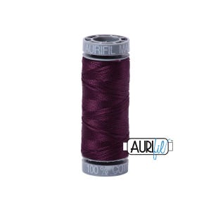 Very Dark Eggplant (1240) | 28wt Small Spool (100M / 109Y) | Aurifil Thread | attcs - atp7r - atc24h