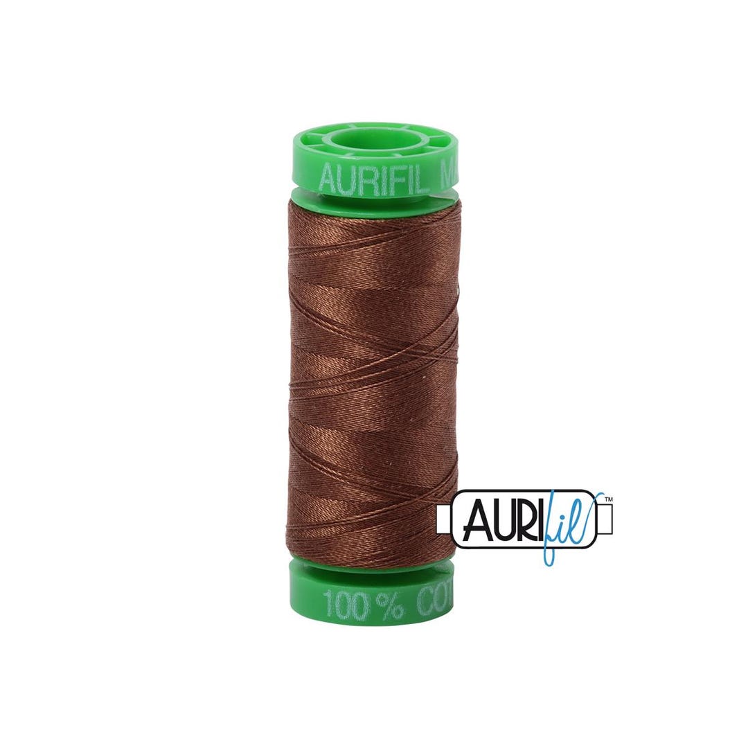 Thread Color 2372 Dark Antique Gold (2372) | 40wt Small Spool (150M / 164Y) | Aurifil ...