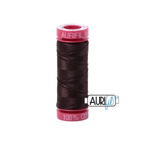 Very Dark Bark (1130) | 12wt Small Spool (50M / 54Y) | Aurifil Thread | att2a - atp7r - atccnx