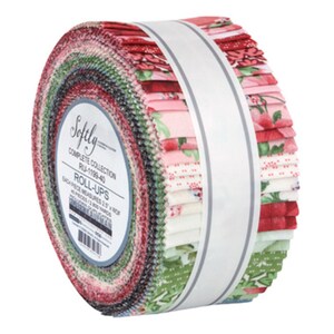 Flowerhouse Softly 2.5" Strip Roll (Jelly Roll / Roll Up) by Debbie Beaves for Robert Kaufman (ru-1199-40)