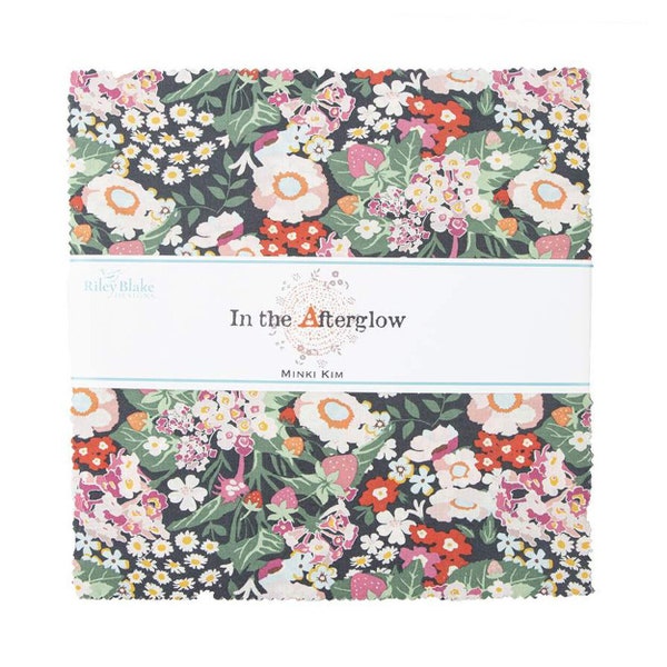 In the Afterglow 10" Square Pack (Layer Cake / 10" Stacker) by Minki Kim for Riley Blake (10-13370-42)