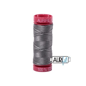 Grey Smoke (5004) | 12wt Small Spool (50M / 54Y) | Aurifil Thread | att2a - atp7r - atcowi