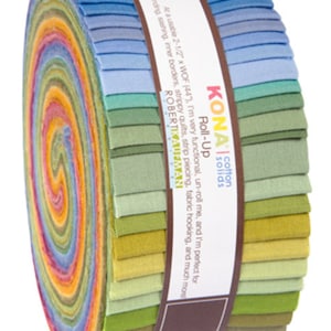 Kona Solid 2.5" Strip Roll (Jelly Roll / Roll Up) in Dusty by Robert Kaufman (ru-229-41)