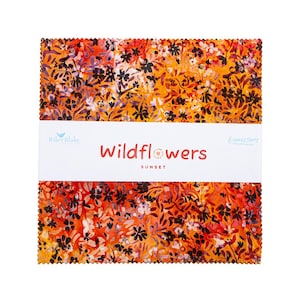 Expressions Batiks 10" Square Pack (Layer Cake / 10" Stacker) in Wildflowers B by Riley Blake Designs for Riley Blake (10-23476b-42)