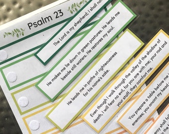 Psalm 23 memory card, bible memorization, psalm 23 verse cards, morning basket bible resources, psalm 23 kids,