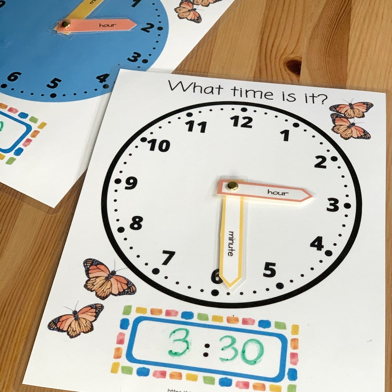 Sample Clock For Telling Time