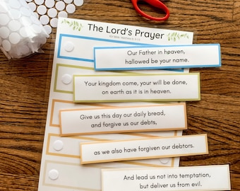 Lord's Prayer Printable, ESV and KJV Memory Work (Digital Download)