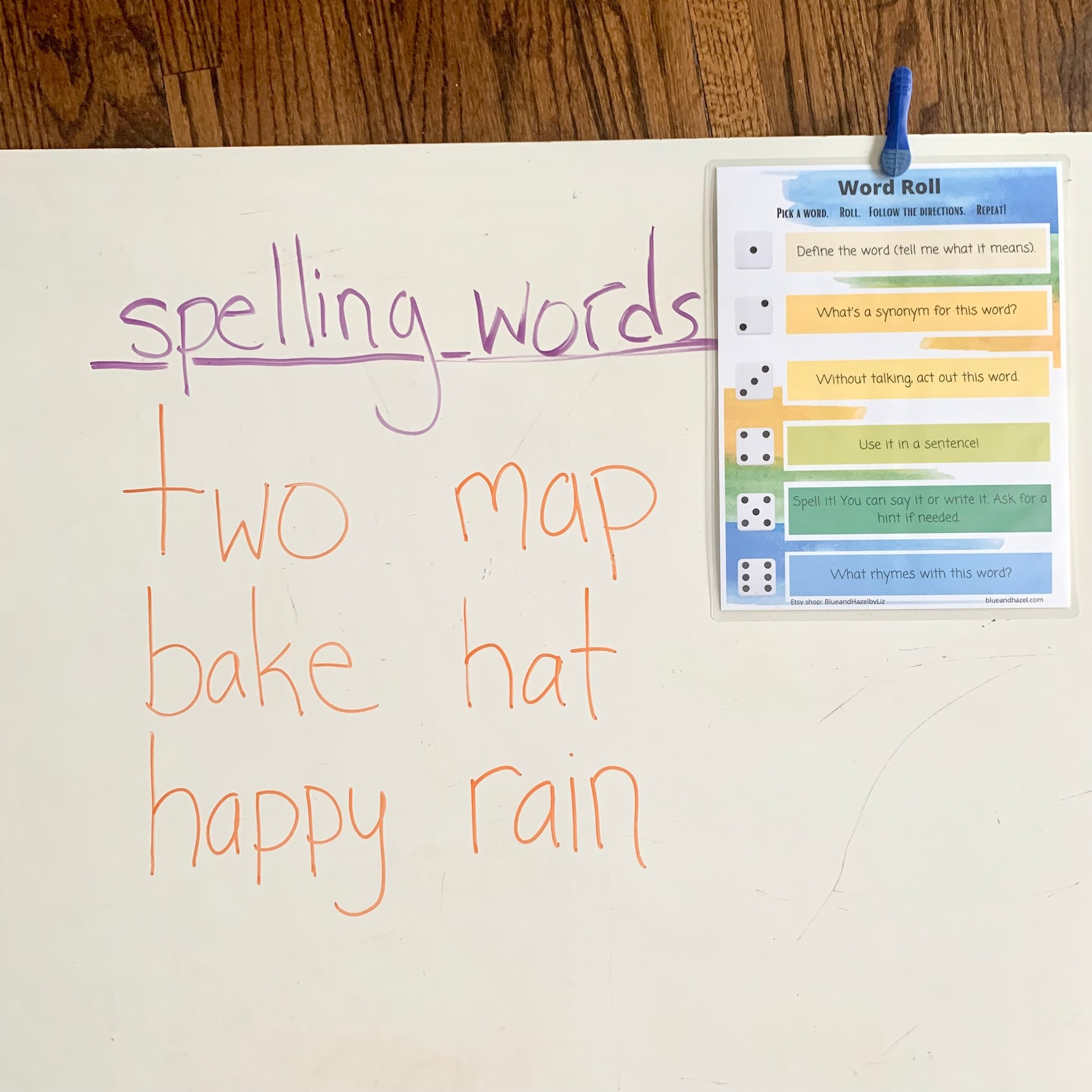 Language Arts Dice Game Printable Grammar Game Dice Spelling Etsy