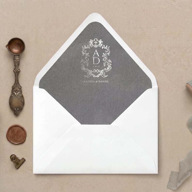 15 Colors Velvet Envelope Liners - A7 or A9 Euro Flap Liner Monogram ...