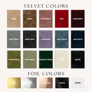 Velvet Invitation Envelopes, Custom Monogram Wedding Envelopes, Foil Pressed A7 C6 C5 image 4