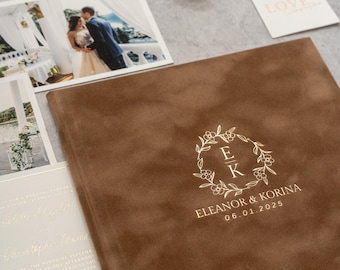 Heirloom Quality Wedding Certificate Holder - Velvet & Personalized Foil