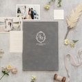 Foil Stamped Wedding Certificate Holder - Luxurious Velvet Cover