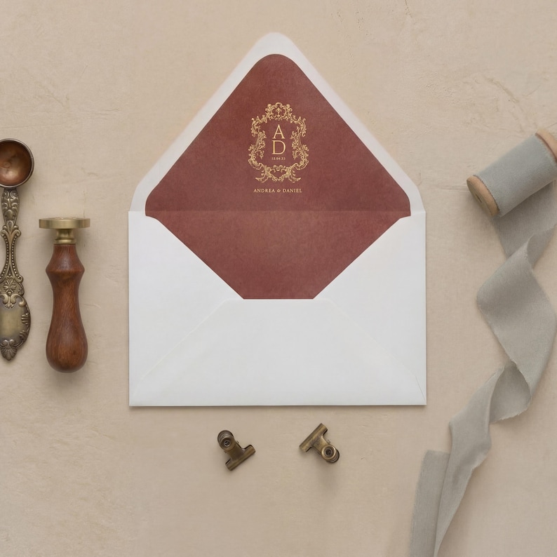 15 Colors Velvet Envelope Liners - A7 or A9 Euro Flap Liner Monogram ...