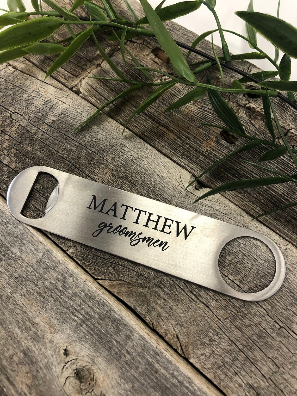 Engraved Stainless Bottle Opener Etsy