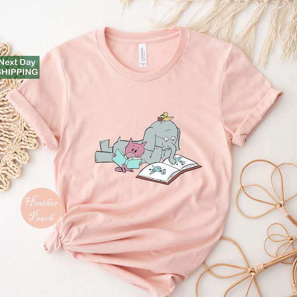 Read More Book T-shirt, Good Day To Read Kids Tee Funny Piggie Elephant Pigeons Shirt, Children Books, Book Lover Gift