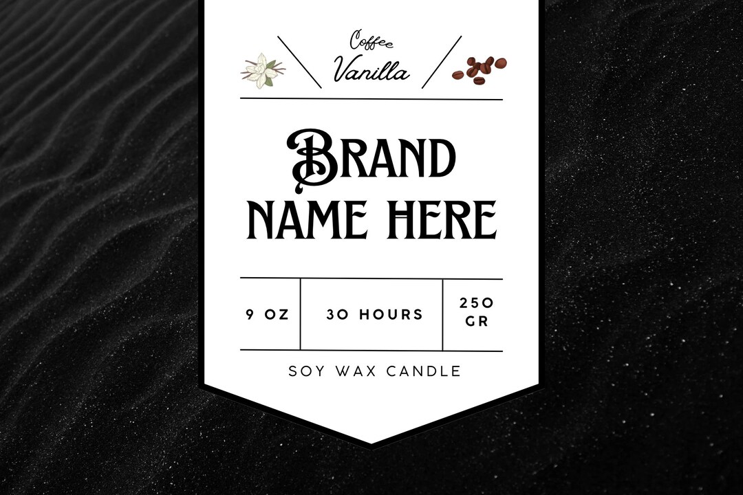 Custom Candle Labels Etsy