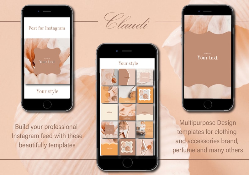 Peachy Instagram template Audience engagement boosters Instagram Inspirational quotes Instagram blogger template Instagram blogger