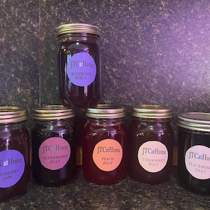 Small-Batch Homemade Fruit Jam or Jelly (16oz): Farm-Fresh Flavors