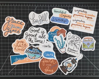 pix Bible Verse Aesthetic Stickers bible stickers etsy