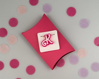 Pink Fashion Doll Style Necklace | Initial Chain | Doll Letters Jewellery | Party Bag Stocking Filler | Movie Cosplay Fashion Accessory