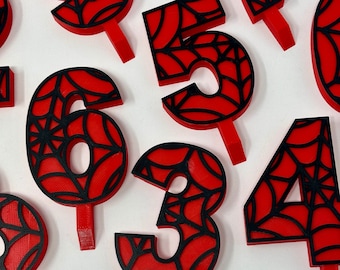 Spin - Spidey inspired cake topper, Print at home, DIY, Last minute, Party decorations, cakes, age 4, spider-man black web