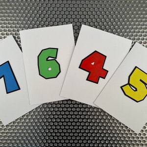 Personalised Birthday Card Super Brothers Style - Birthday Deco - Cake Party - Sustainable  - Gift for Game Fan - Personalised Gift for Kids