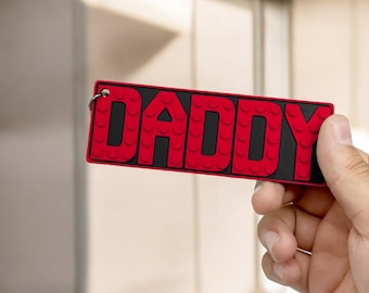 Brick Compatible Keyring for Fathers Day