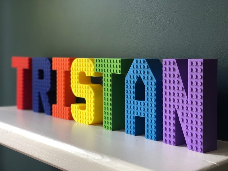 Standing Letters for Shelf Large Alphabet Letters Decorative Etsy UK