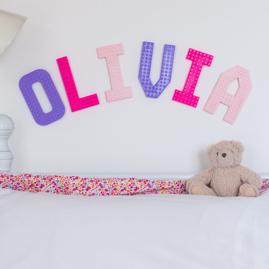 Wall Letters for Nursery Hanging Letters Girl Nursery Pink Etsy UK