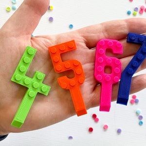 Liten klossnummer till födelsedagstårta | Cupcake-topping