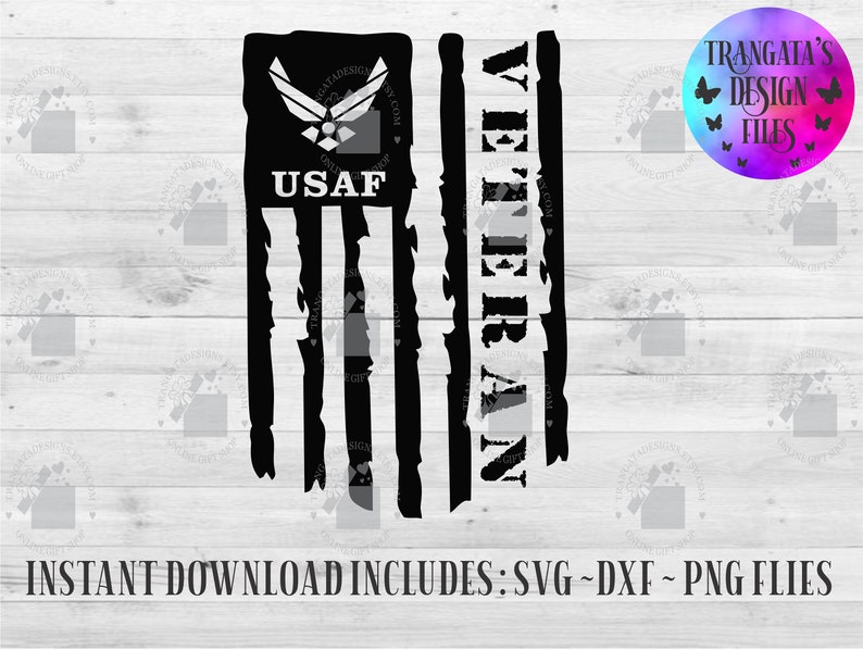 Download U.S Air Force Veteran Flag Instant Download U.S Air Force ...