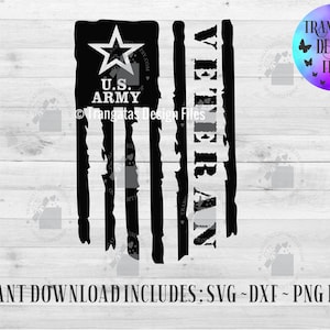 Download U S Army Retired Flag Instant Download U S Army Svg U S Army Etsy