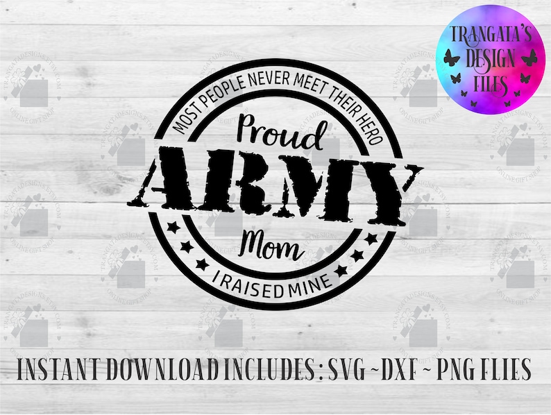 Download Proud Army Mom Instant Download Army Mom SVG Army Mom DXF ...