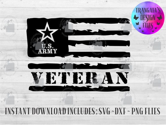 Download U S Army Veteran Flag Instant Download U S Army Svg U S Army Etsy