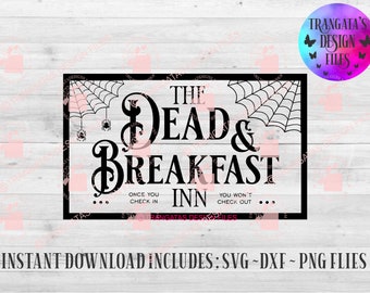 The Dead and Breakfast Inn Instant Download Files Halloween | Etsy