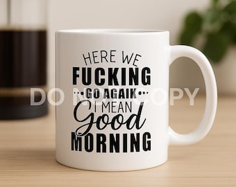 Funny Coffee SVG: Sarcastic Morning Quote - Cricut, Silhouette (Digital Download)