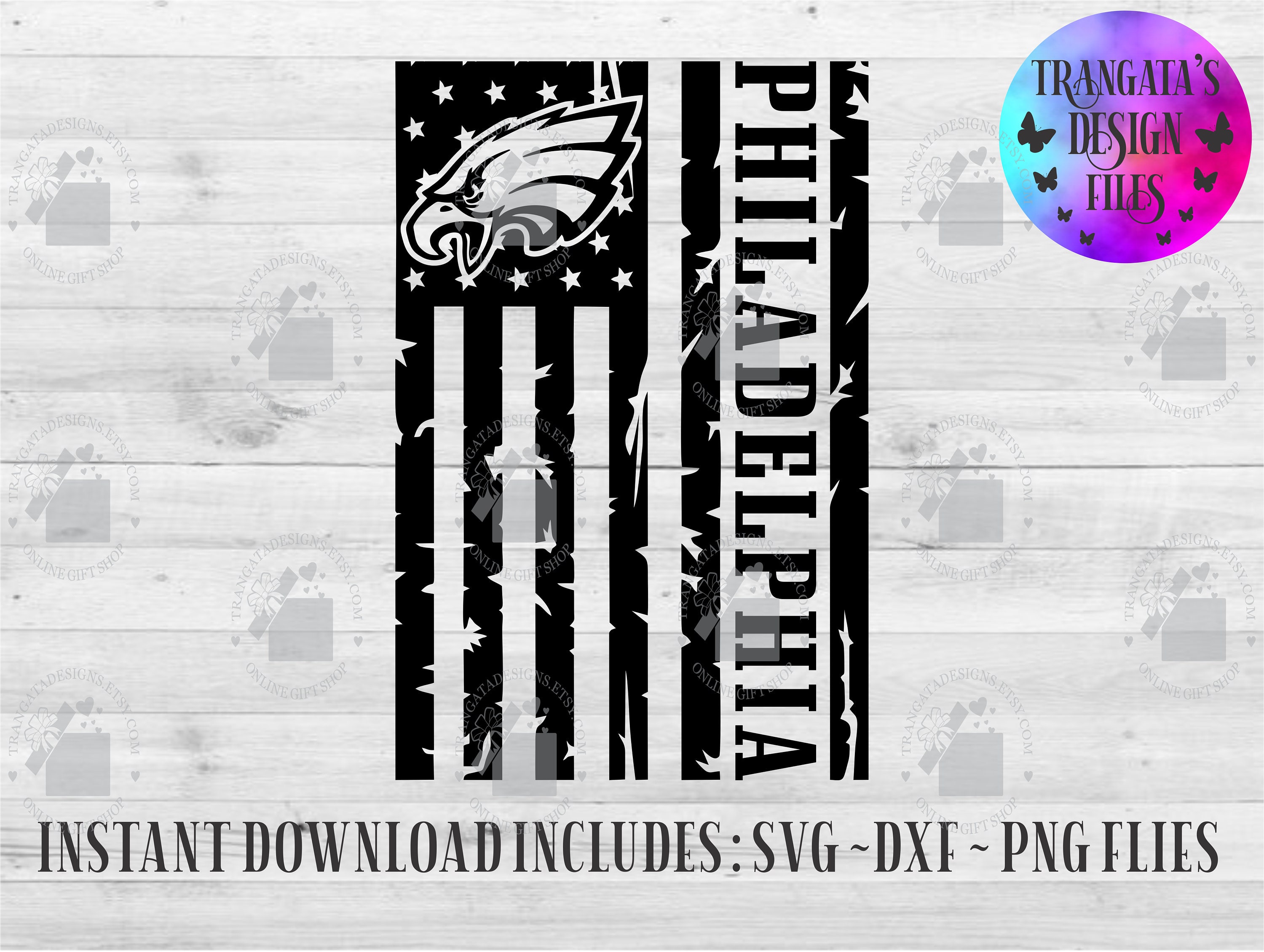 Philadelphia Eagles Flag Instant Download Philadelphia Eagles | Etsy