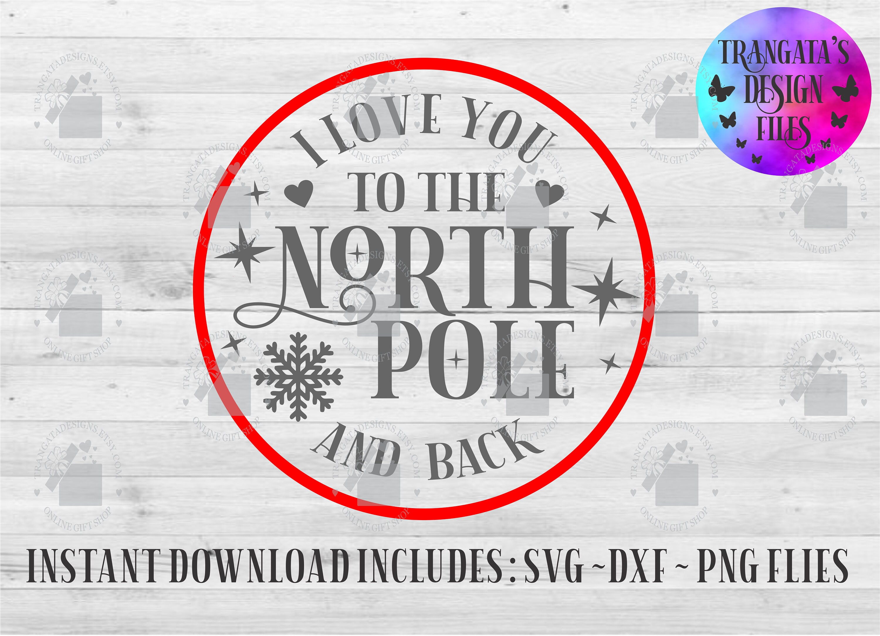 I Love You to the North Pole and Back Instant Download File - Etsy UK