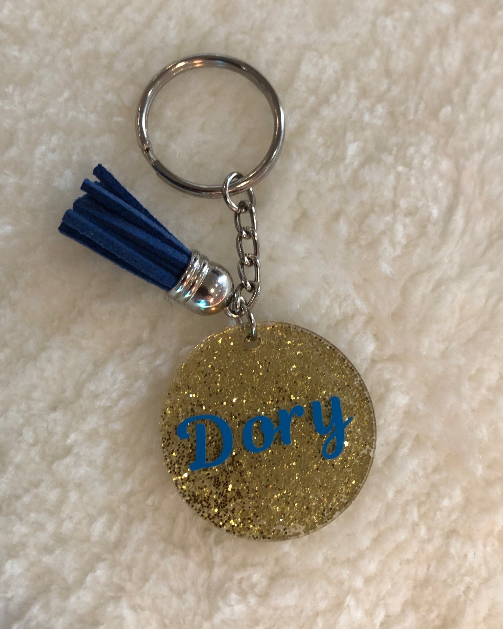 Personalised Acrylic Keyring / Glitter Round Keyring Etsy UK