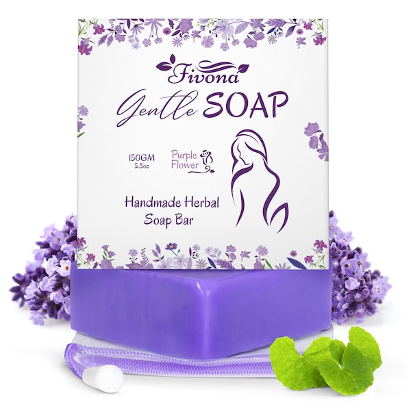 Fivona Purple Herbal Gentle Handmade Soap 150 Grams