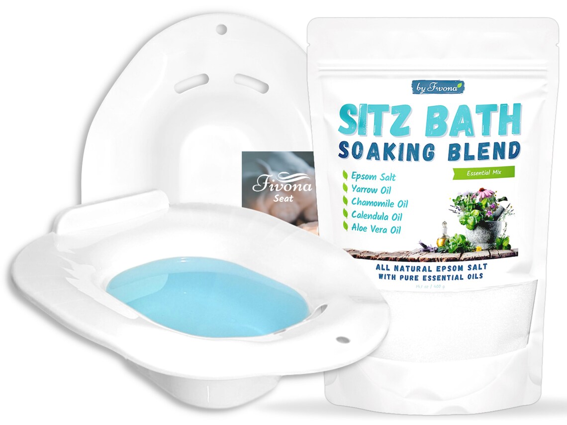 Sitz Bath Kit 2in1 Herbal Blend of Epsom Salt & Natural Etsy