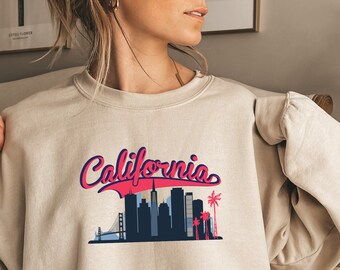 California Sweatshirt, Vintage California Crewneck Sweatshirt, Unisex Sweatshirt, Premium Quality Sweatshirt