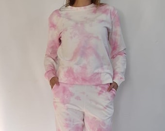 Tie Dye Sweatshirt - Tie Dye Sweatsuit - Tie Dye Sweatpants with Fitted Leg - Tie Dye Set - Tie Dye Sweats - Sweatshirts tye dye