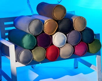Velvet Bolster Pillow Case - Lumber Bolster Pillow Cover - Yoga bolster cover - Neck support pillowcase - Any custom size, 58 Color Choices