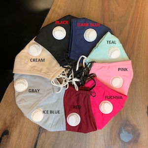 Face Mask for Glasses Anti Fog Cotton Mask with Respirator | Cotton Face Mask | Women Face Mask | Ready To Ship from USA