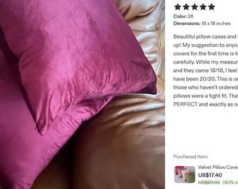 Luxury Velvet Throw Pillow Cover, Custom Size Pillow Case, Soft Velvet Cushion Cover