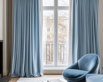 Luxurious Velvet Blackout Curtains: Elegant Thermal Insulated Drapes