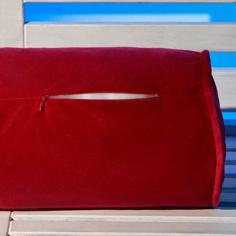 Luxury Velvet Bolster Pillow Case Lumbar Bolster Pillow Etsy